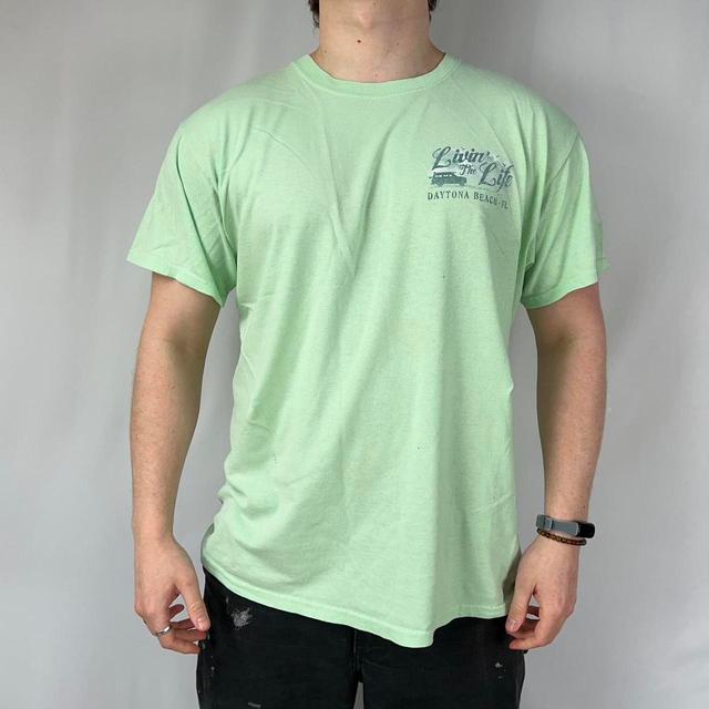 Men's T-shirt - Green - L on Productcaster.