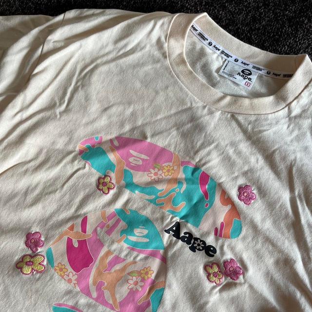 BAPE Women's T-shirt - Multi/Pink - S on Productcaster.