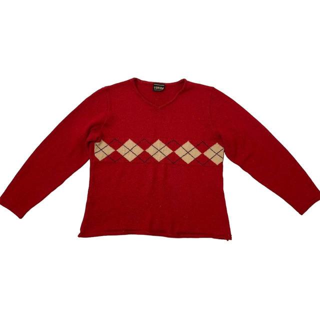 Vintage Women's Jumper - Red - S on Productcaster.