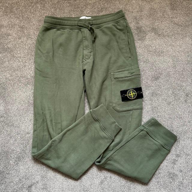 Stone Island Men's Sweatpants - Khaki/Green - S on Productcaster.