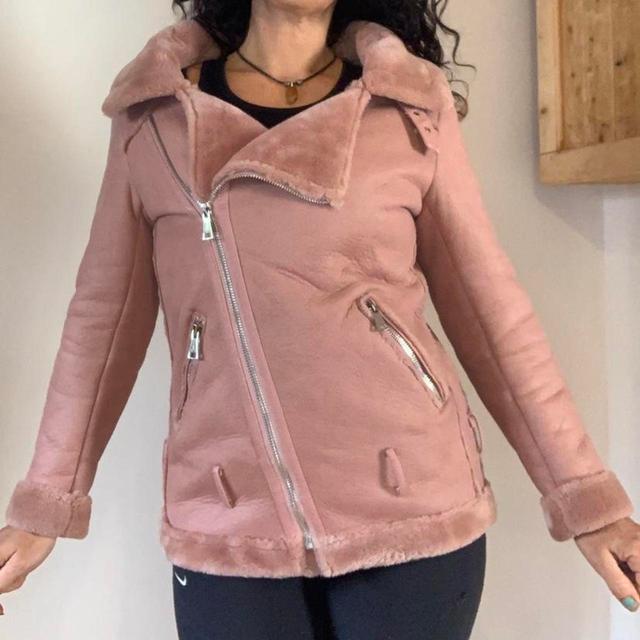 Vintage Women's Casual Jacket - Pink - S on Productcaster.