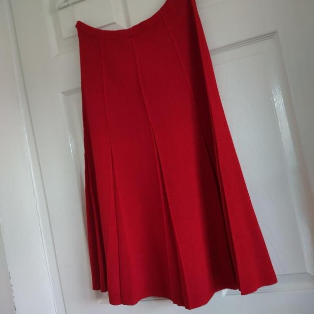 Vintage Women's Midi Skirt - Red - UK 14 on Productcaster.