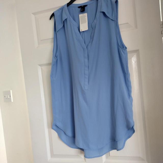 H&M Women's Blouse - Blue - 14 on Productcaster.