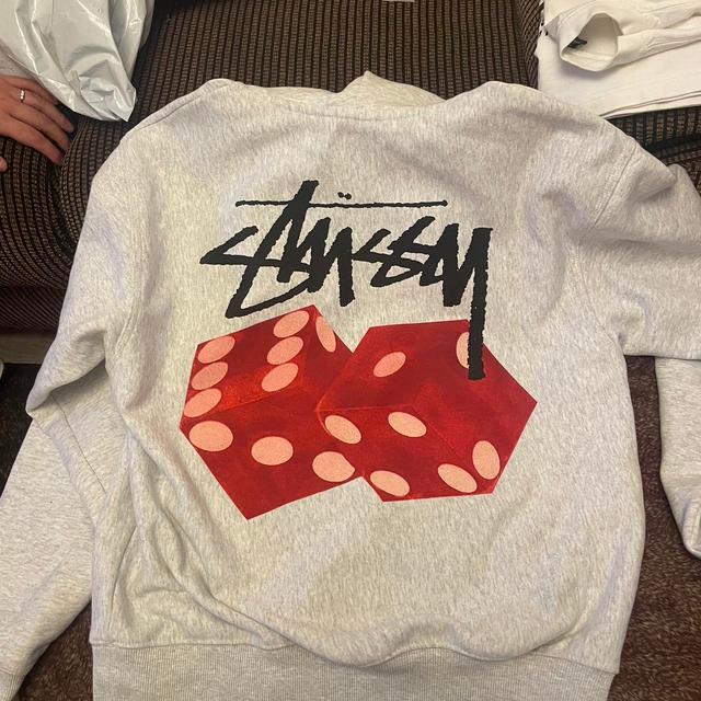 Stüssy Men's Hoodie - Grey - M on Productcaster.