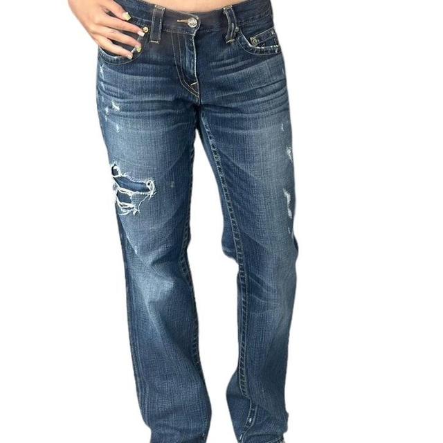 True Religion Women's Jeans - Navy - UK 10 on Productcaster.