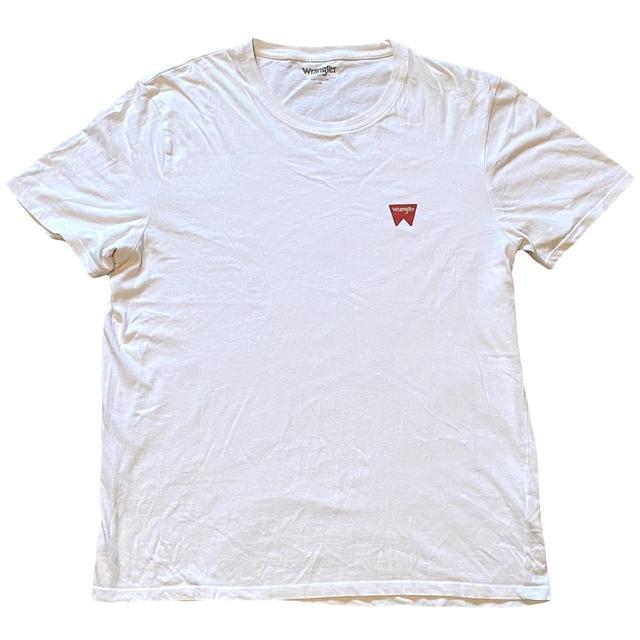 Wrangler Men's T-shirt - White/Red - L on Productcaster.