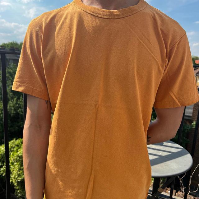 UNIQLO Men's T-shirt - Orange/Yellow - XS on Productcaster.