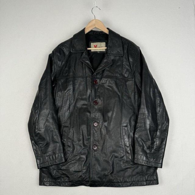 Vintage Men's Coat - Black - L on Productcaster.