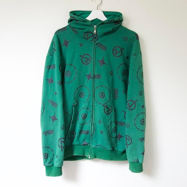 Men's Hoodie - Green - M on Productcaster.