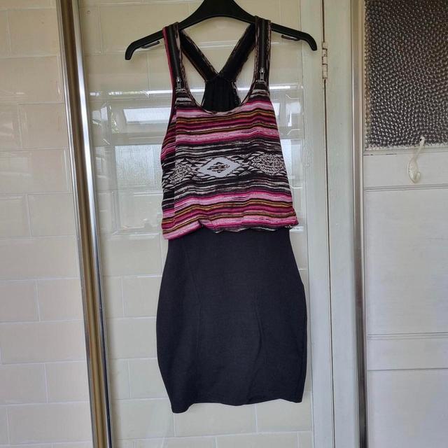 Women's Bodycon Dress - Black/Multi - 6 on Productcaster.