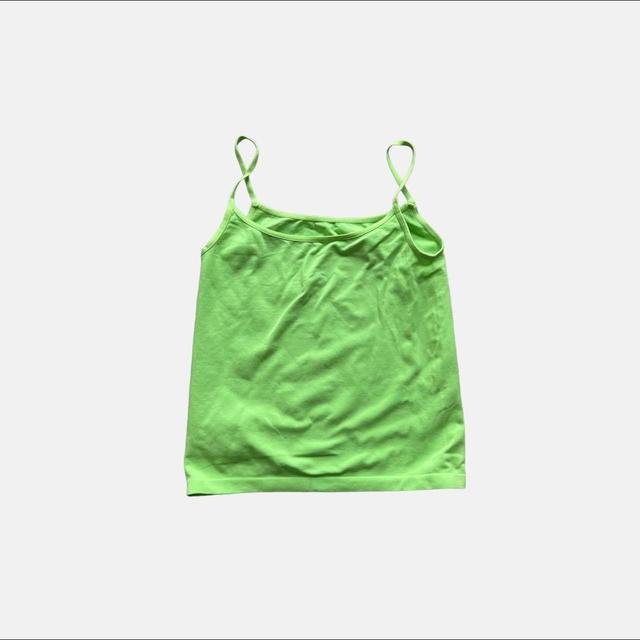 Vintage Women's Crop top - Green - S on Productcaster.