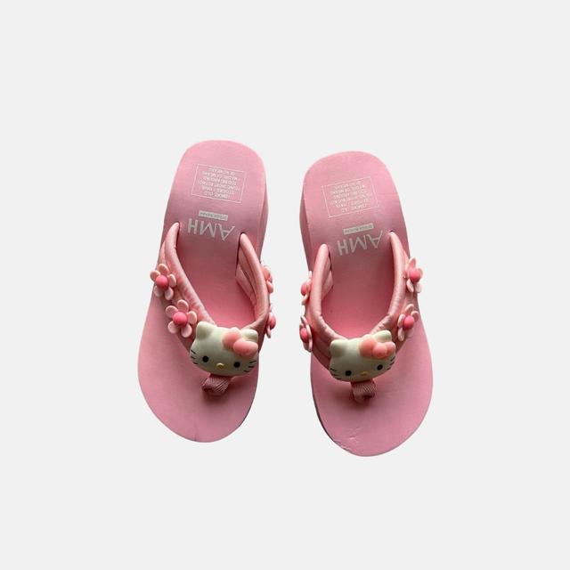 Hello Kitty Women's Flip flops - Pink - UK 3 on Productcaster.