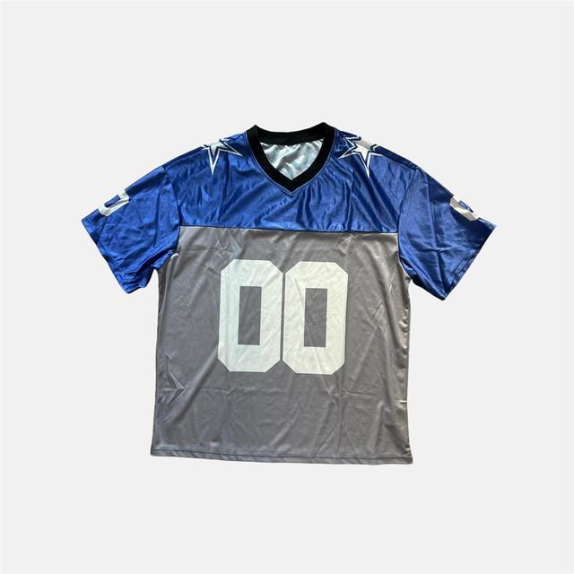 Women's T-shirt - Blue/Grey - M on Productcaster.