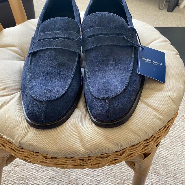 Men's Loafers - Navy/Blue - UK 9 on Productcaster.