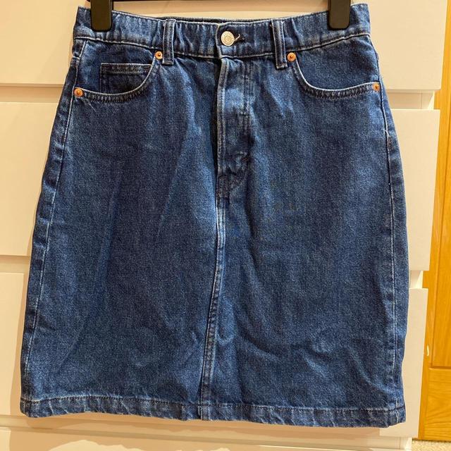 Women's Denim Skirt - Blue - S on Productcaster.