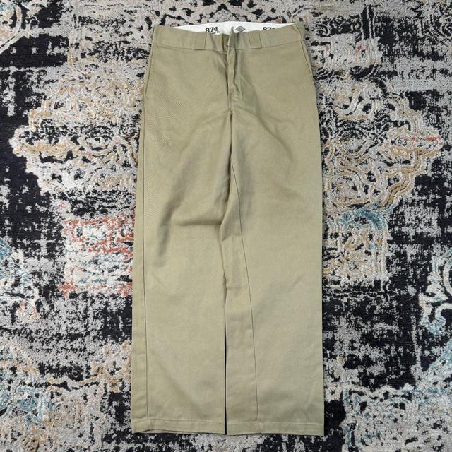 Dickies Men's Straight leg Cargo Trousers - Tan/Cream - 32" on Productcaster.