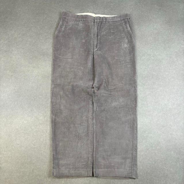 Vintage Men's Straight leg Faded Trousers - Grey/Black - 36" on Productcaster.