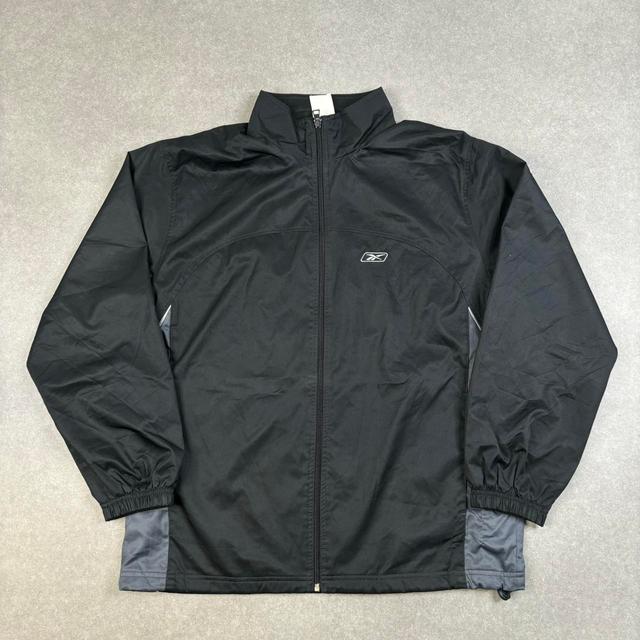 Reebok Men's Lightweight Jacket - Black/Grey - L on Productcaster.