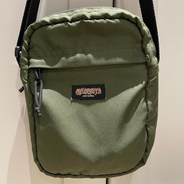 Magenta Skateboards Men's Crossbody bags - Khaki/Green on Productcaster.