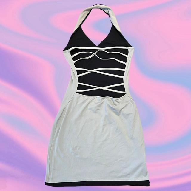 Pimkie Women's Dress - White/Grey - S on Productcaster.