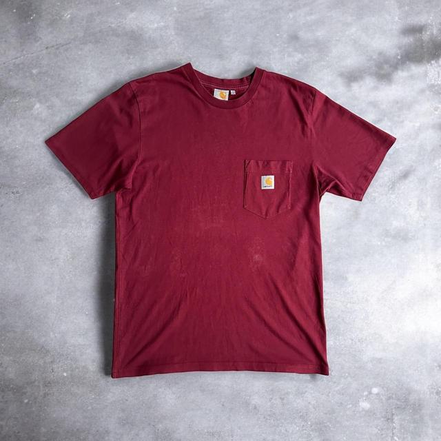 Carhartt Men's T-shirt - Red/Burgundy - L on Productcaster.