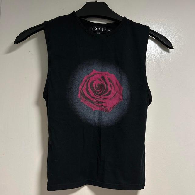 Motel Women's Vest - Black/Red - XS on Productcaster.