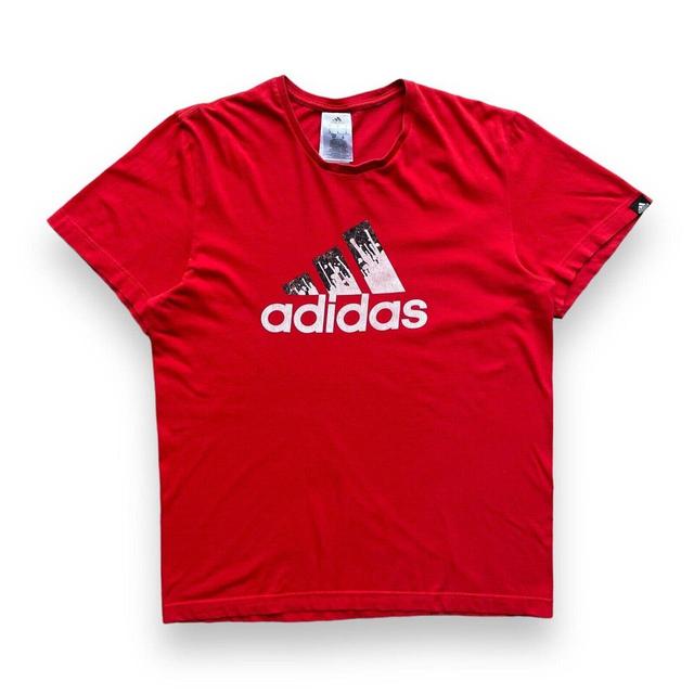 Adidas Men's T-shirt - Red - S on Productcaster.