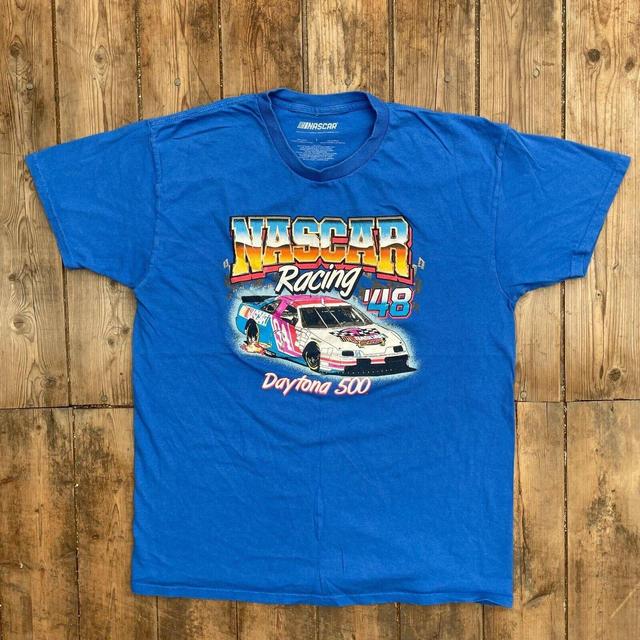 NASCAR Men's T-shirt - Blue - L on Productcaster.