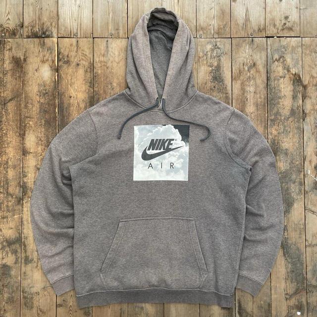 Nike Men's Hoodie - Grey - M on Productcaster.