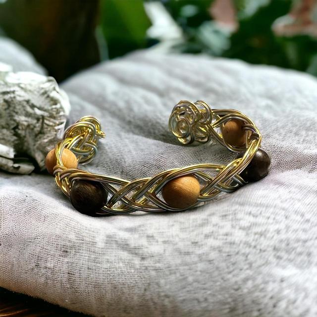 Handmade Women's Bracelet - Gold on Productcaster.