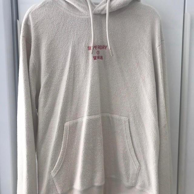 Superdry Men's Hoodie - Cream/White - XL on Productcaster.