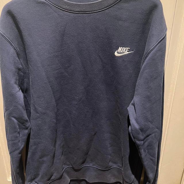 Nike Men's Sweatshirt - Navy - M on Productcaster.