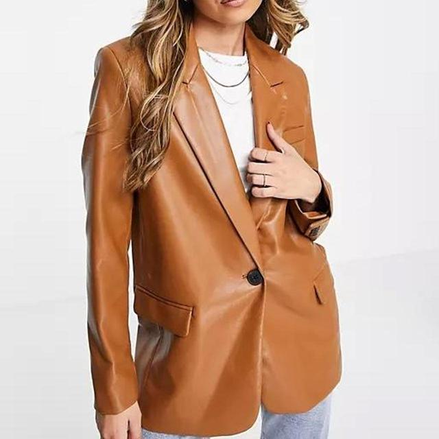 Stradivarius Women's Blazer Jacket - Brown - XS on Productcaster.