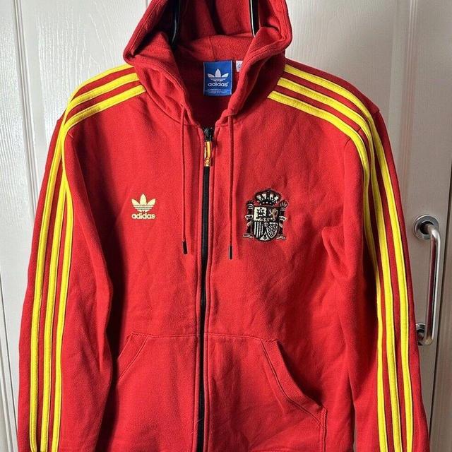 Adidas Men's Sweatshirt - Red - M on Productcaster.