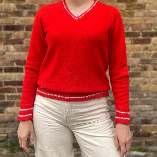 Unique Vintage Women's Jumper - Red - 12 on Productcaster.