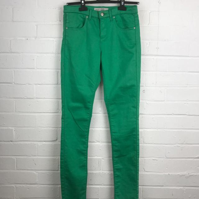 Topshop Women's Jeans - Green - UK 28 on Productcaster.