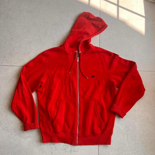 Nike Men's Hoodie - Red - L on Productcaster.