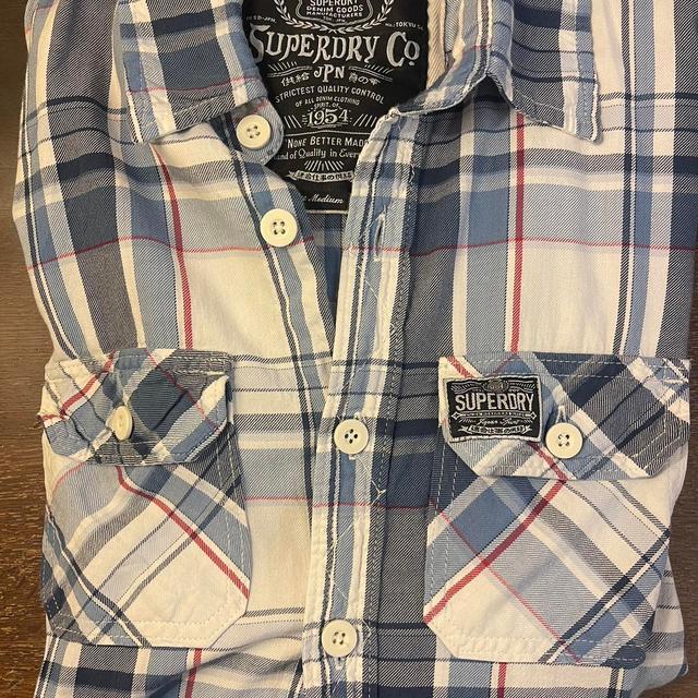 Superdry Men's Shirt - Blue/Multi - M on Productcaster.