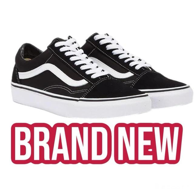 Vans Men's Trainers - Black/White - UK 10.5 on Productcaster.