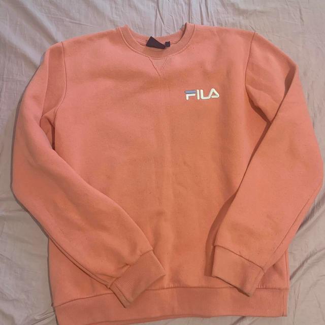 Fila Women's Sweatshirt - Pink - M on Productcaster.