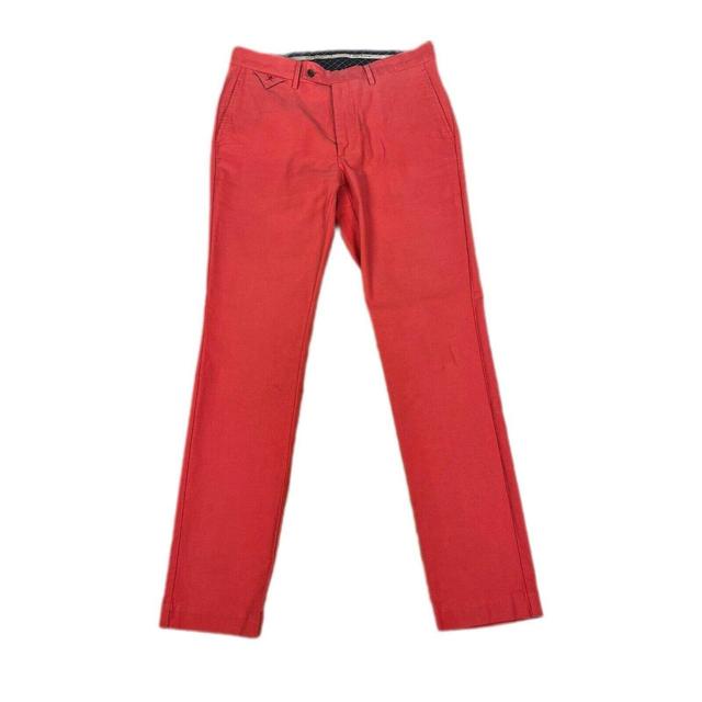 Hackett Men's Straight leg Chino Trousers - Red - 32" on Productcaster.