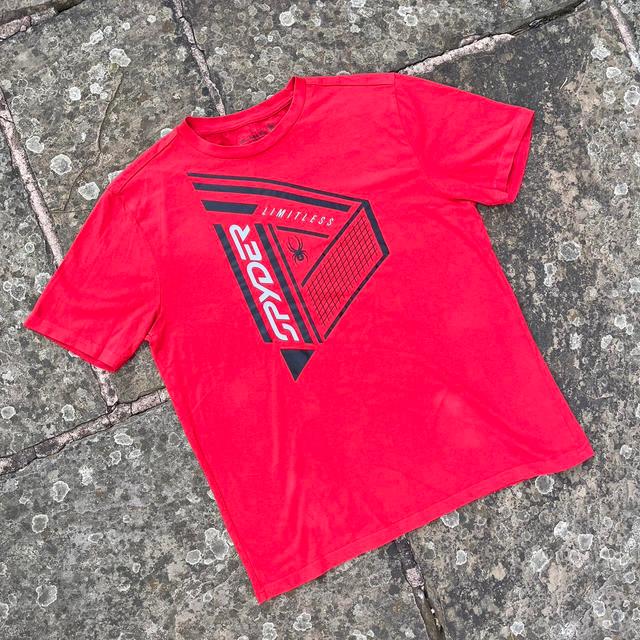 Spyder Men's T-shirt - Red - M on Productcaster.