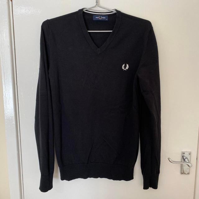 Fred Perry Men's Jumper - Black - XS on Productcaster.