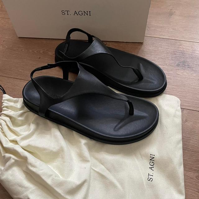 St. Agni Women's Sandals - Black - UK 4 on Productcaster.