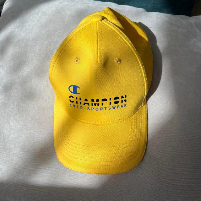 Champion Men's Caps - Yellow on Productcaster.