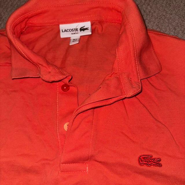 Lacoste Men's Polo shirt - Orange/Red - S on Productcaster.