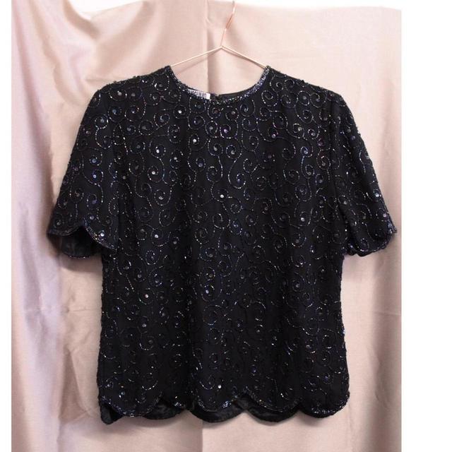 Vintage Women's Blouse - Black - S on Productcaster.