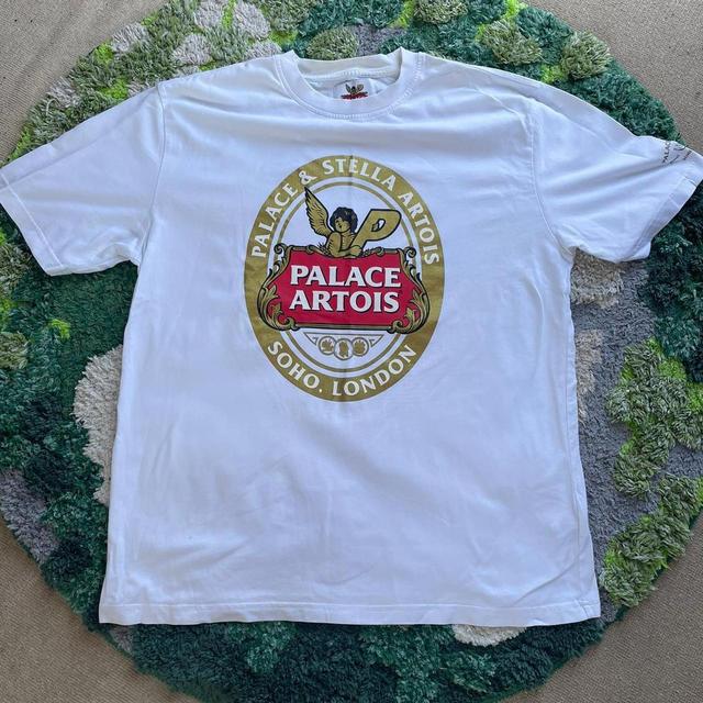 Palace Men's T-shirt - White/Gold - XL on Productcaster.