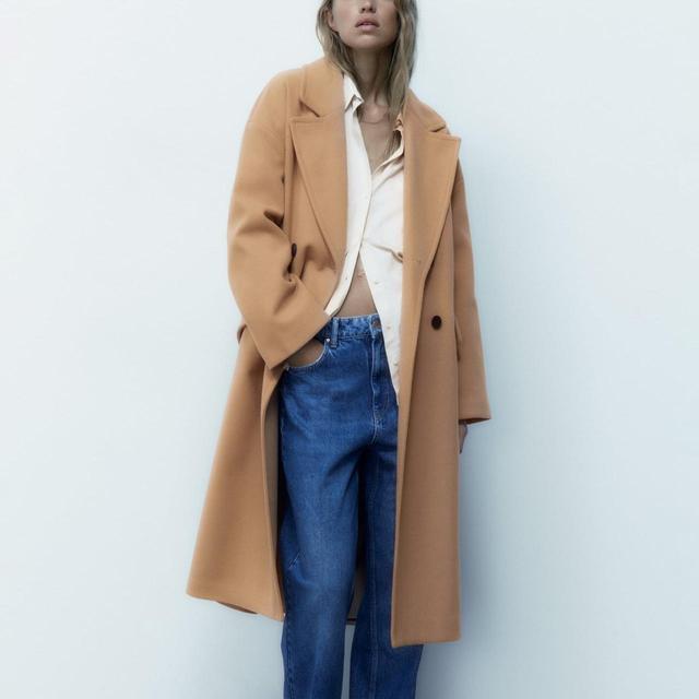 Zara Women's Overcoat - Tan - XS on Productcaster.