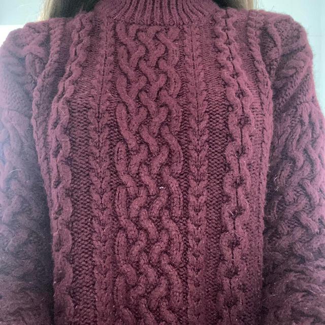 Women's Jumper - Burgundy/Purple - 8 on Productcaster.